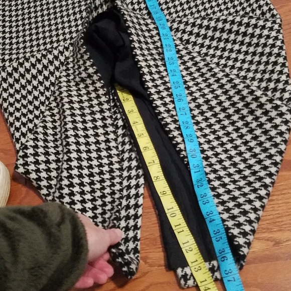 Vintage Florence Walsh wool houndstooth maxi skirt - Picture 6 of 9